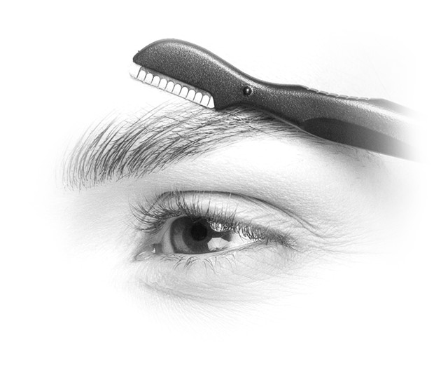 Ξυραφάκι πάνω από ένα φρύδι