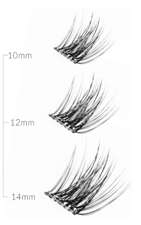 Μήκος βλεφαρίδων - 10, 12, 14 χιλιοστά